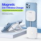 3 In 1 Magnetic Wireless Charger White