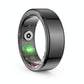 Smart Ring With Heart Rate Blood Oxygen Sleep Monitoring & Sports Modes - Size 9 - Black