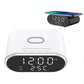 15W Wireless Charger With Mirror & Clock - Black