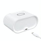 15W Wireless Charger With Mirror & Clock - Black