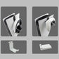 Sony Ps5 Game Console Headphone Storage Rack with Gamepad Hanger - White
