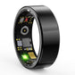 Smart Ring With Heart Rate Blood Oxygen Sleep & Sports Modes - Size 13 - Black