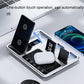 30W 4 In 1 Wireless Charger With Ambient Light Silver / Black