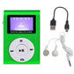 Metal Mini Mp3 Player + Earphones & Cable - Pink