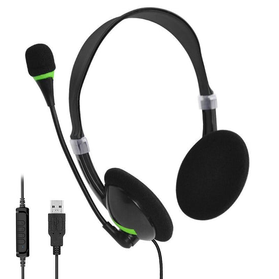 Universal Usb Headphones Black