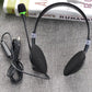 Universal Usb Headphones Black