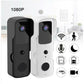 Wireless Smart Doorbell With Two-Way Intercom & Night Vision - Battery Powered