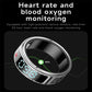 Smart Ring Gesture Control Health Monitoring Sports Modes - Black