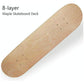 8-Layer Maple Double Raised Roughcast Skateboard With Four Wheels