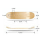 8-Layer Maple Double Raised Roughcast Skateboard With Four Wheels