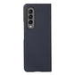 For Samsung Galaxy Z Fold4 5G Litchi Texture Case - Two Tone - Black