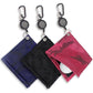 Easy Draw Golf Ball Wipe Cloth - Retractable String - Blue