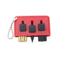 3-Piece Portable Golf Groove Cleaning Brush - Red