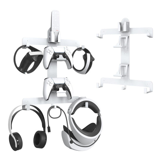 Wall Storage Bracket For Ps5 Vr2 Helmet / Headset / Handle / Remote Control - White