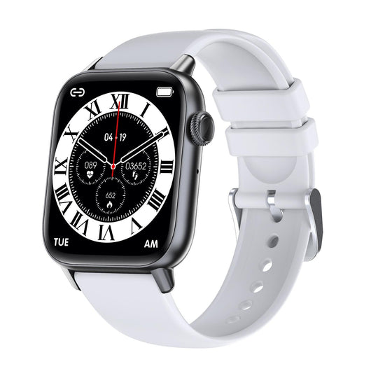 1.83 Inch Bt5.2 Smart Sport Watch Support Sleep / Heart Rate / Blood Oxygen / Temperature / Blood Pressure Health Monitor - Black + White