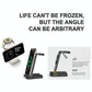 3 In 1 Magnetic Wireless Charger Stand - Black