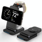 3 In 1 Magnetic Wireless Charger Stand - Black
