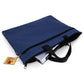 Double Zipper Canvas Storage Bag - Portable And Simple - Dark Blue