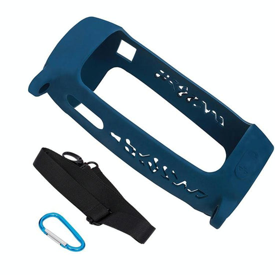 Shockproof Silicone Protective Case for Jbl Pulse4 with Carabiner & Lanyard - Black