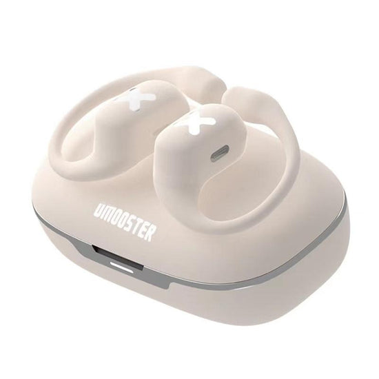 Bluetooth Earphones with Ear-mount Design - White