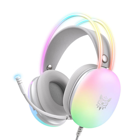 Rgb Wired Gaming Headset Grey