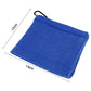 Blue Terry Towel For Wet And Dry Golf Cleaning With Hook