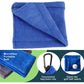 Blue Terry Towel For Wet And Dry Golf Cleaning With Hook