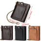 Anti-magnetic Rfid Men Wallet - Secure Protection - Khaki