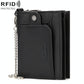 Anti-magnetic Rfid Men Wallet - Secure Protection - Khaki