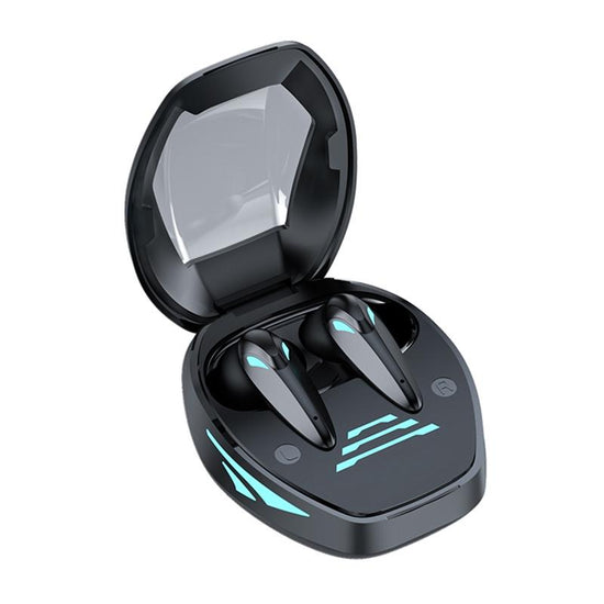 Wireless Gaming Earphones with Noise Reduction - Black