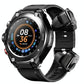 1.28 Inch Ips Touch Screen 2 In 1 Bluetooth Headset Smart Watch Support Heart Rate Monitoring / Bluetooth Music - Black