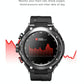 1.28 Inch Ips Touch Screen 2 In 1 Bluetooth Headset Smart Watch Support Heart Rate Monitoring / Bluetooth Music - Black