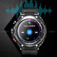 1.28 Inch Ips Touch Screen 2 In 1 Bluetooth Headset Smart Watch Support Heart Rate Monitoring / Bluetooth Music - Black