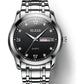 Waterproof Dual Calendar Quartz Watch For Men With Luminous Design - Black