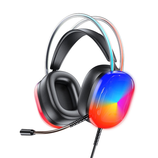 Pro Luminous Wired Headphones 2M Cable - Black