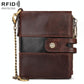 Retro Mens Coin Purse with Rfid Protection - Black