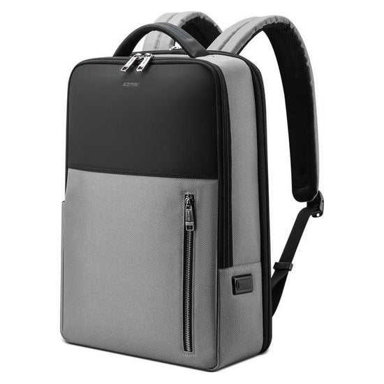 Silver Gray Multifunctional Anti-Theft Laptop Backpack With Usb Charging Hole