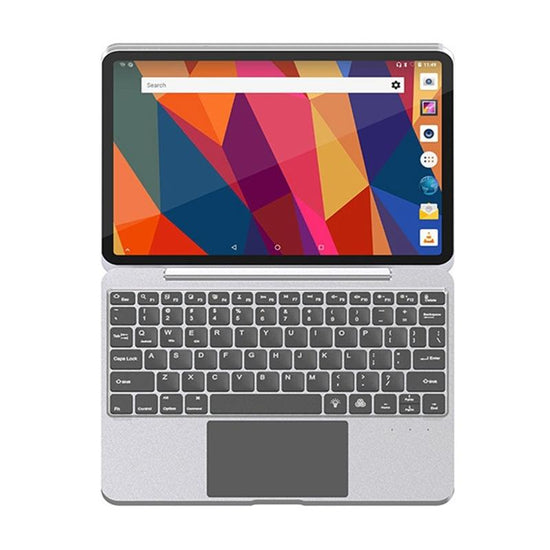 Bluetooth Touch Keyboard Leather Case - Aluminum Alloy - Grey - For Ipad Pro 11 2022/2021/2020/2018/Air 4/5