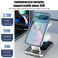 15W 3 In 1 Magnetic Wireless Charger - White