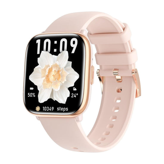 Waterproof Smart Watch With Blood Oxygen Monitoring - Ip68 - Pink