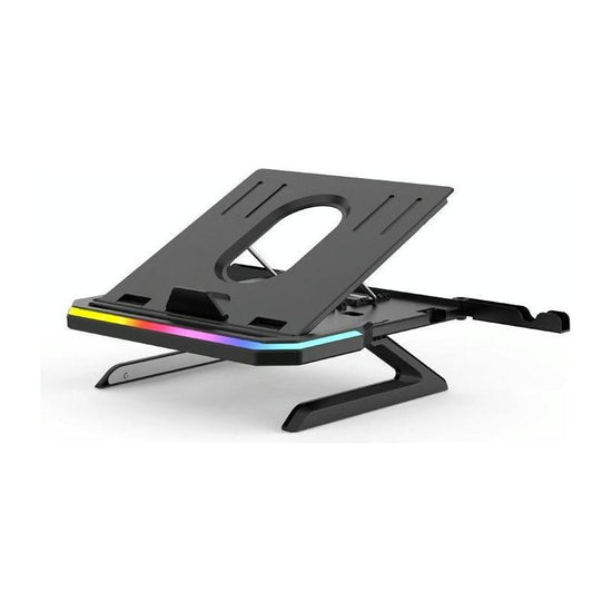 Adjustable Laptop Stand With 9 Levels Of Lighting - Black