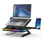 Adjustable Laptop Stand With 9 Levels Of Lighting - Black