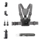 Adjustable Chest Strap with Mount and Screw - 6 In 1 Phone Clamp