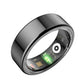 Smart Ring With Heart Rate Blood Oxygen Sleep Monitoring & Sports Modes - Size 11 - Black