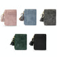 Compact Card Holder With Large Capacity Cute Mini Coin Purse - Grey