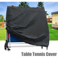 Waterproof Outdoor Table Tennis Cover - 165X70X185Cm - Black / Silver