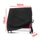 Waterproof Outdoor Table Tennis Cover - 165X70X185Cm - Black / Silver