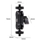 360 Pivot Magic Arm With Ball Head Bracket - Black