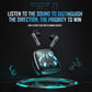 Black Tws Bluetooth Gaming Earphones with Noise Reduction