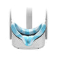 Silicone Vr Eye Cover For Oculus Quest 2 - Anti-Sweat - White Blue